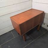 Pair of Scandinavian teak bedside tables from the 1960s.