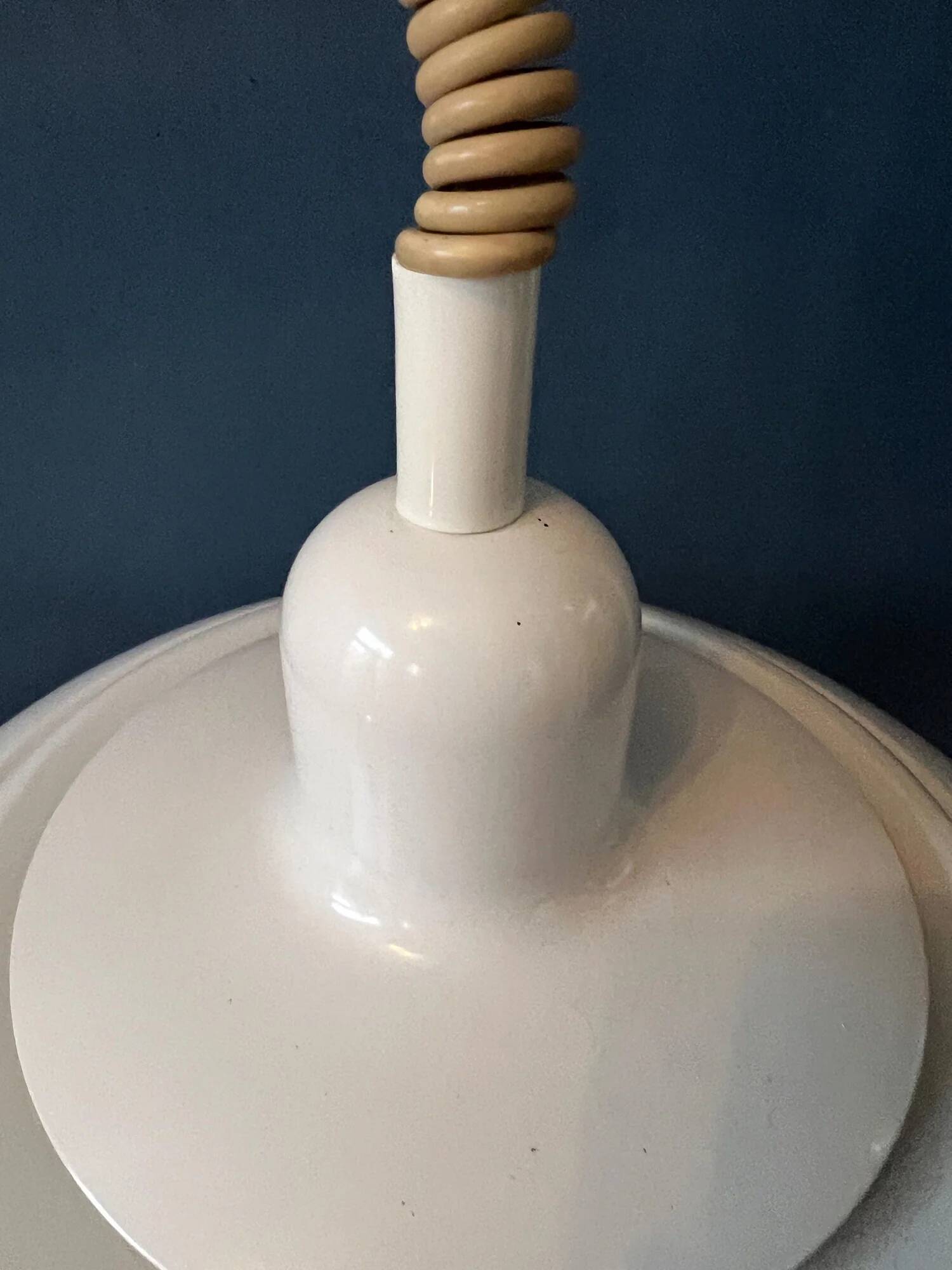 Vintage mid-century beige Dijkstra pendant lamp