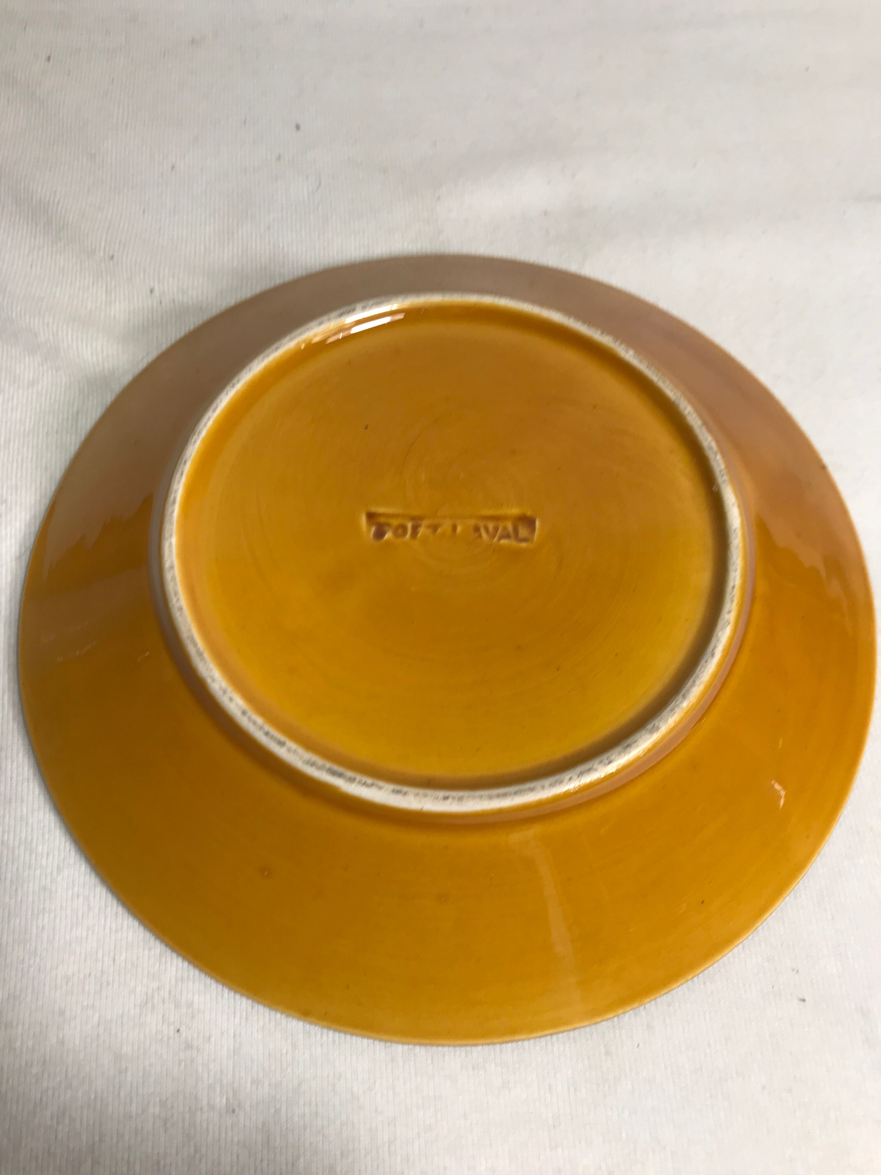 Lot old breakfast Poet laval, jugs, cups + pot sugar vintage