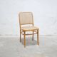 Chaise cannée vintage par J. Hoffmann, éditions Thonet