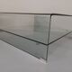 Table basse,  verre moulé