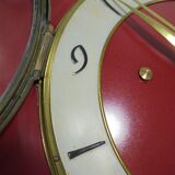 Vintage clock in red formica
