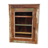 Polychrome teak display case