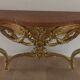 Console in gilded wood of style Louis XV 1970