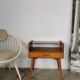 Bedside table, vintage side table 1960