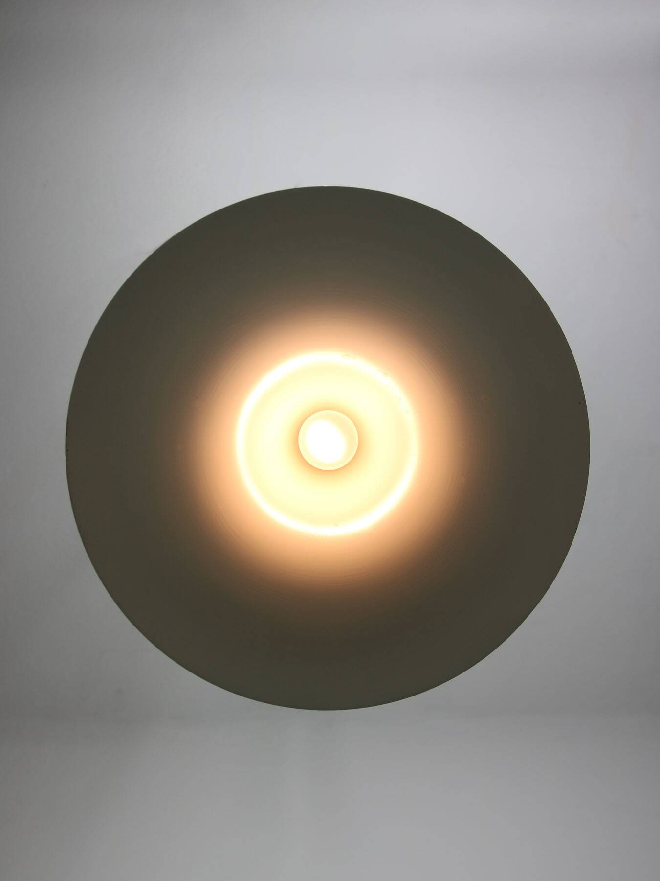 Danish White Trumpet Pendant Lamp by Claus Bonderup & Torsten Thorup