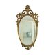 Miroir classique en résine dorée de style rococo baroque 70 cm