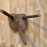 Tripod stool in solid wood