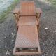 Chaise longue bambou et rotin 1900