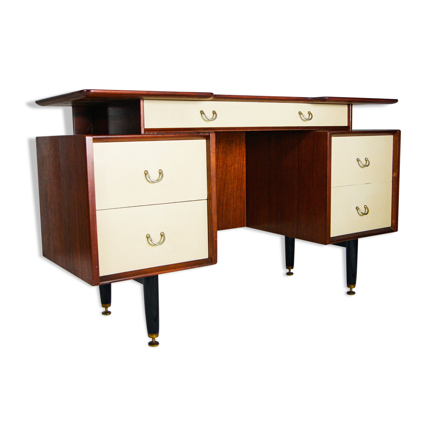 Bureau en teck 1950s G Plan par E Gomme