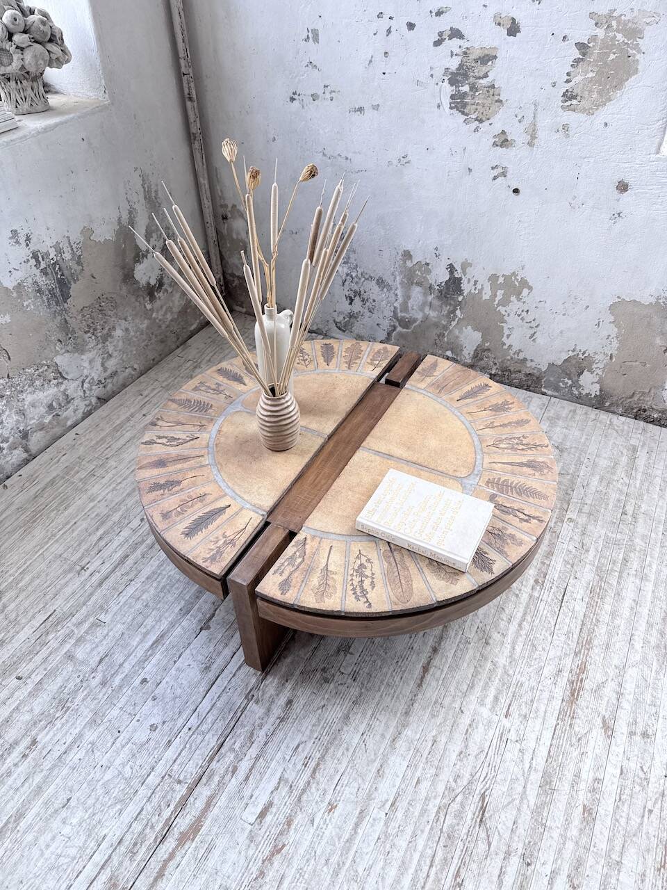Table basse Roger Capron « grain de café »