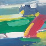 Gérard Remigereau (1948-2017) oil on paper and canvas