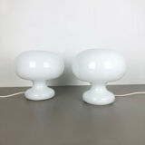 Set of 2 original glass bubble table light by Cosack Lights, Germany, 1970s