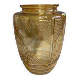 Glass art deco vase