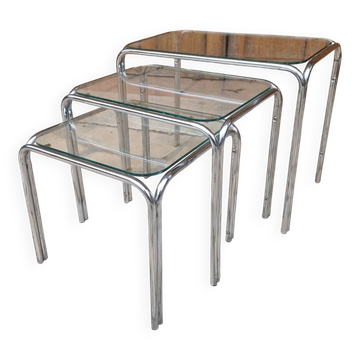 Table basse gigognes vintage