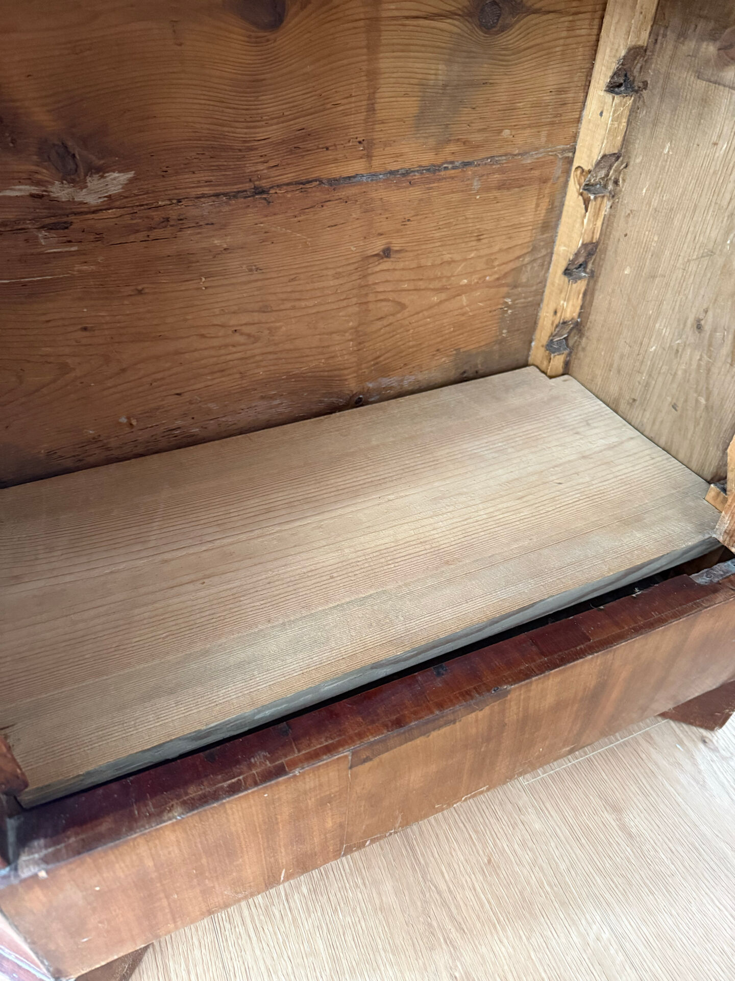 Antique 19th Century French Empire Cabinet — Solid Walnut with