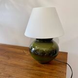 Glazed ceramic ball lamp
