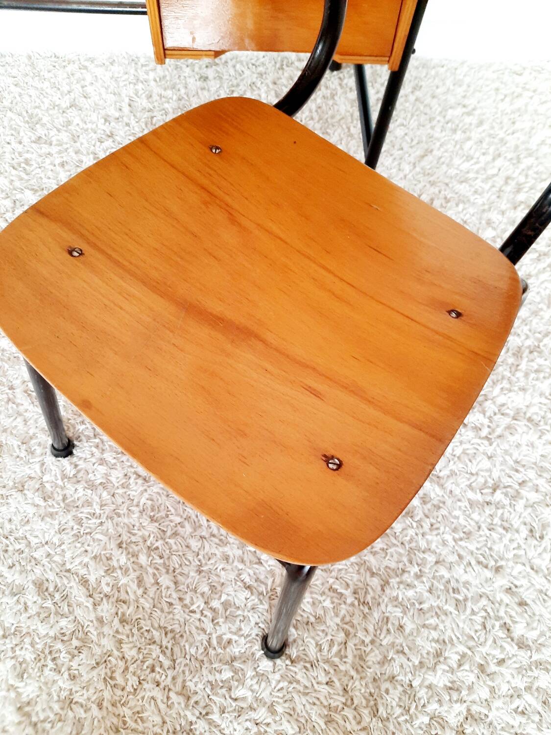 Bureau bois vintage années 50s