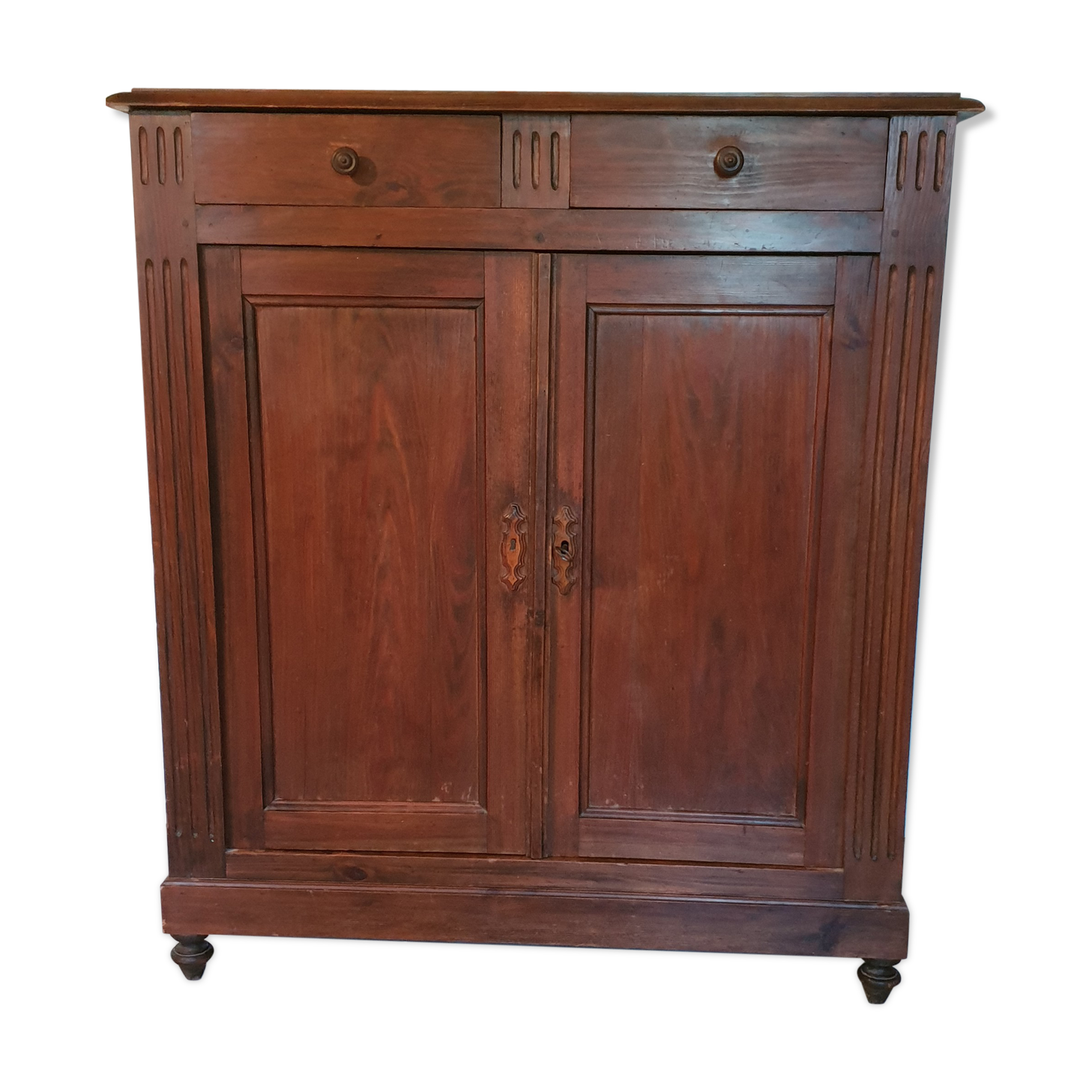 Old Parisian buffet in solid wood