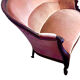 Set of a sofa and a Louis Philippe armchair.