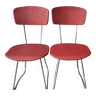 Lot de 2 chaises année 60