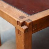 Pair of Pierre Chapo T18 coffee tables