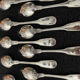 12 cutlery entremets model shell silver metal