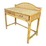 Rattan desk/console circa 1960