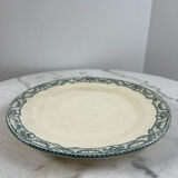 Large ironstone plate, Directoire, Salins.