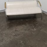 Vintage leather memphis sofa