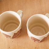 Pair of stoneware cups Made in England