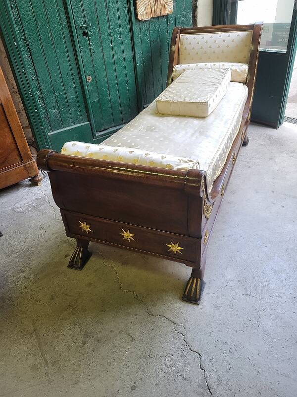 bench sofa bed 19th century empire daytime