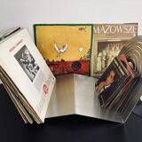 Support de disque vinyle en acier inoxydable brossé Veliento "Arc Wave"