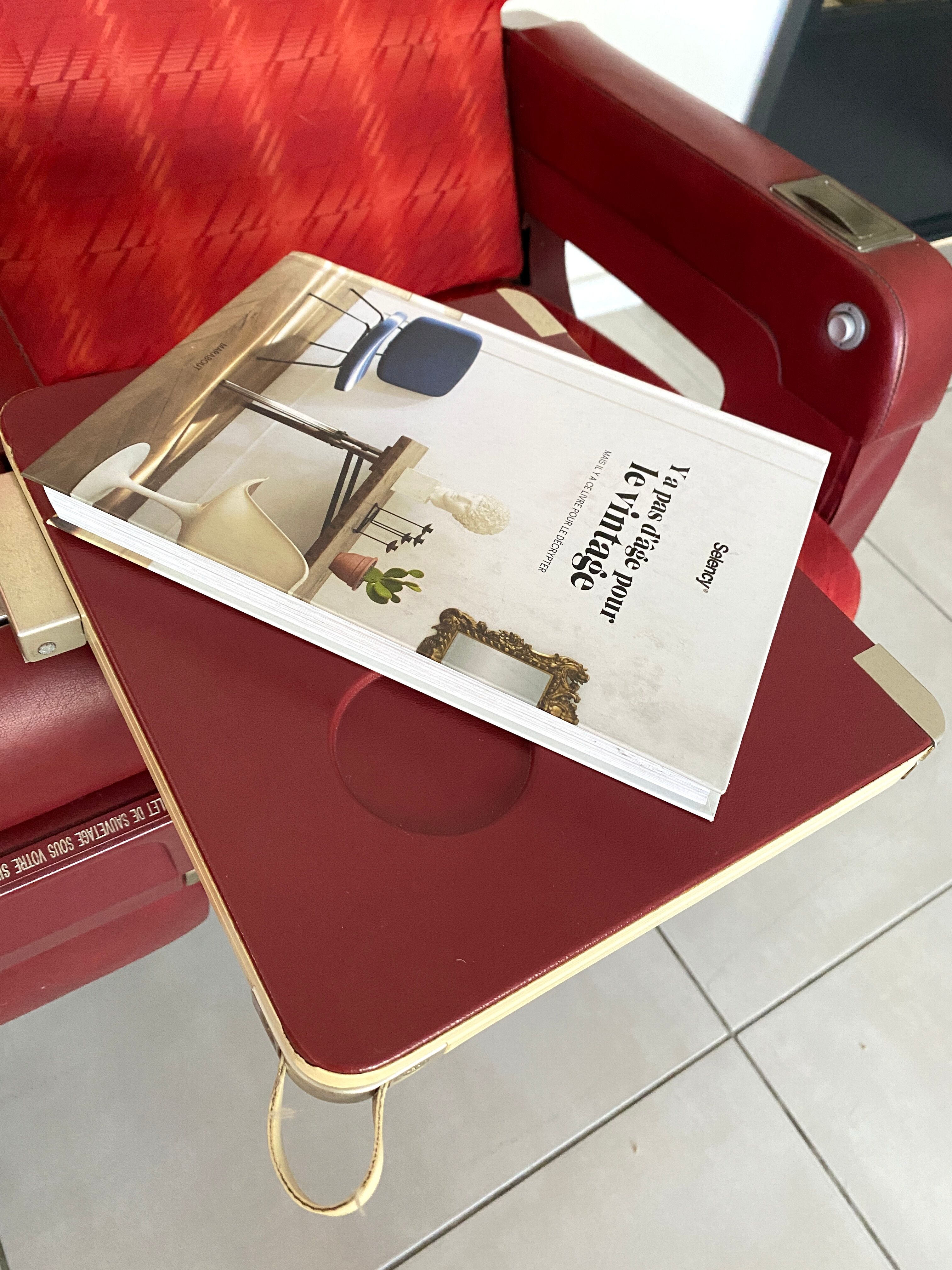 Vintage Air France aircraft chairs
