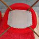 pair of vintage armchairs (red fur)