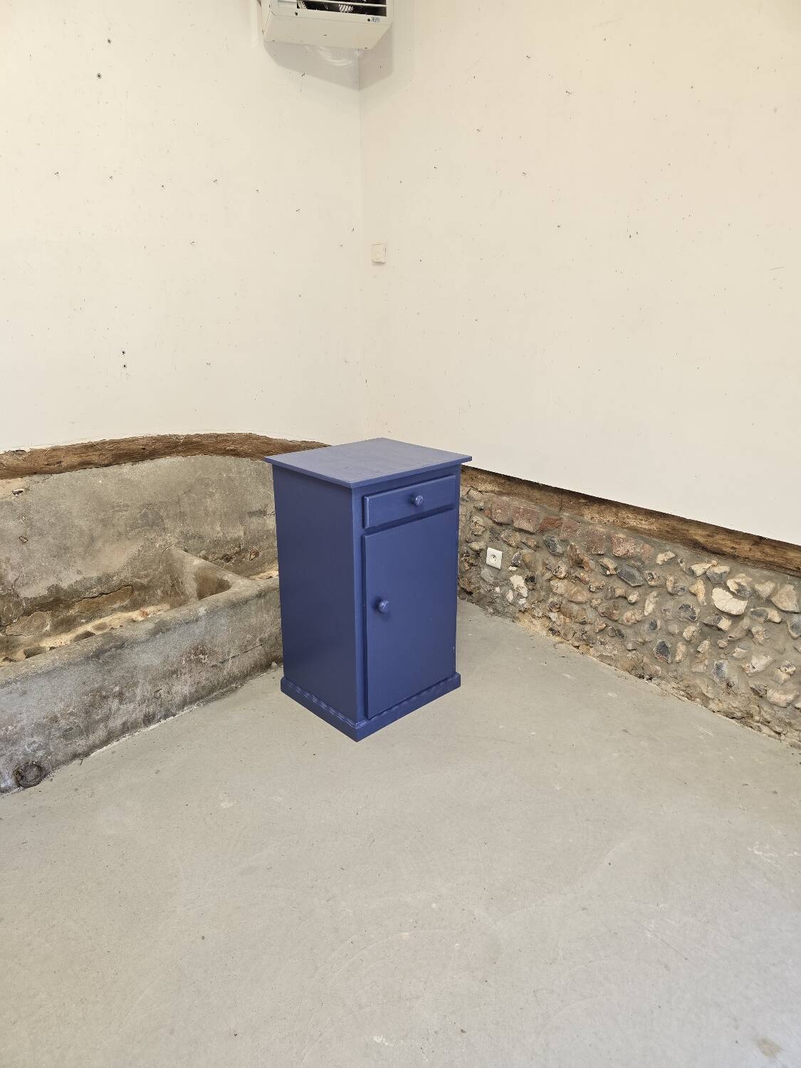Small buffet one door one drawer Mado repainted