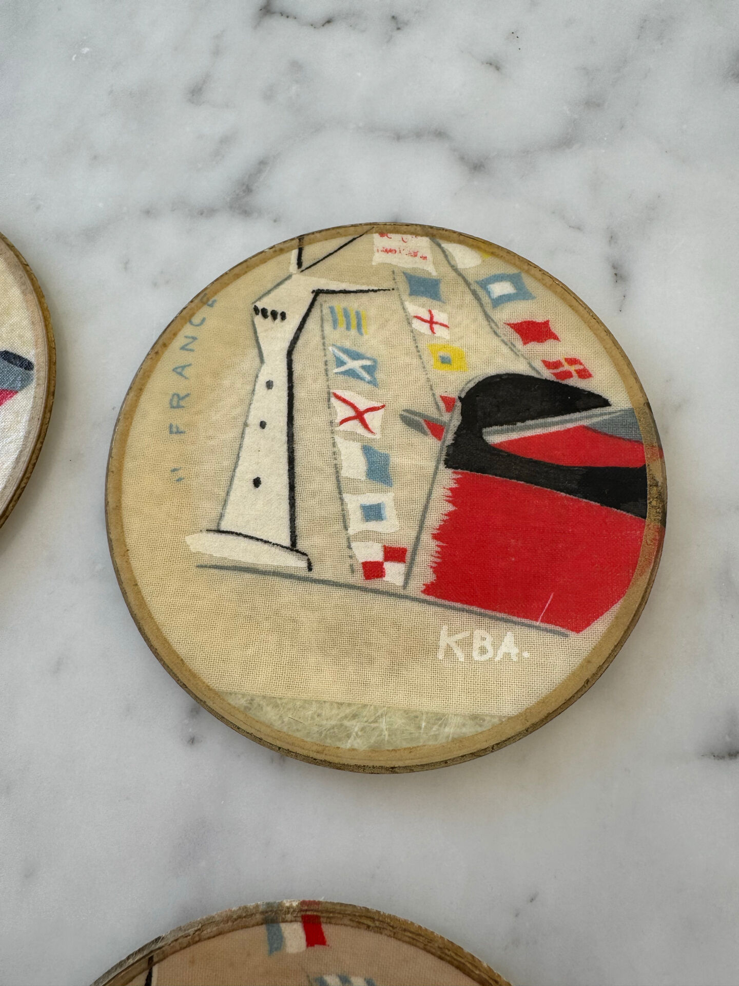 Set 4 dessous verre - Paquebot « France »