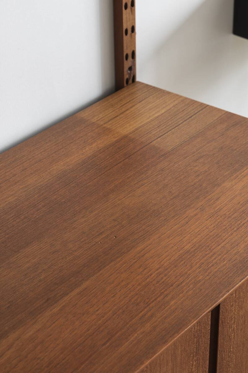 3-piece cado wall unit by poul cadovius for cado, denmark, 1960’s