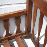 Children's wooden bed, old baby bed, children's bedroom bed, vintage decor