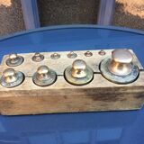 Old brass measuring weight