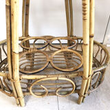 Serving rattan bar Peacock, 1970