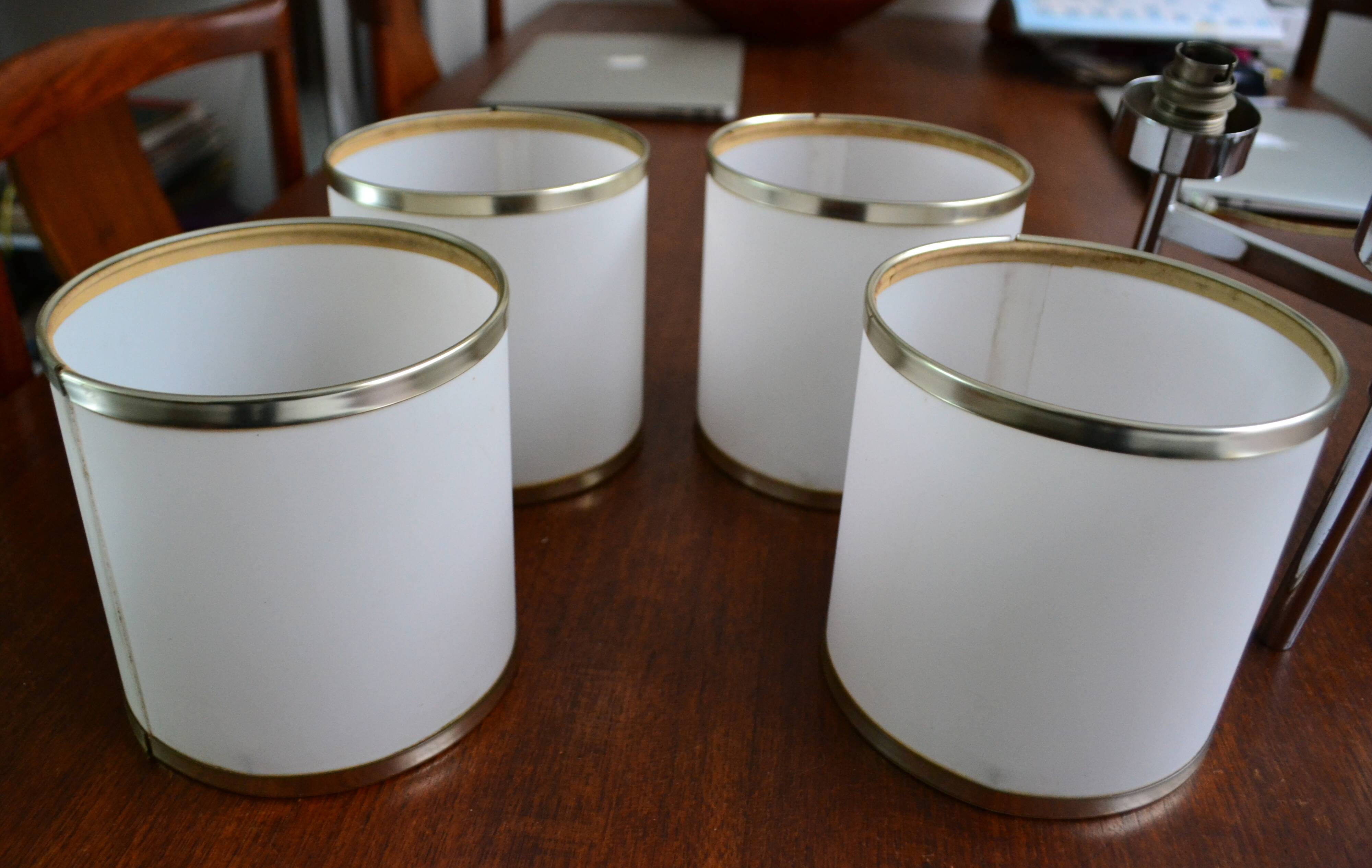 Sciolari 4-light chrome and rhodium lustre from the 1970s.