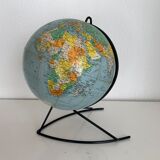 Vintage 1960 Girard Barrère world map globe - 33cm