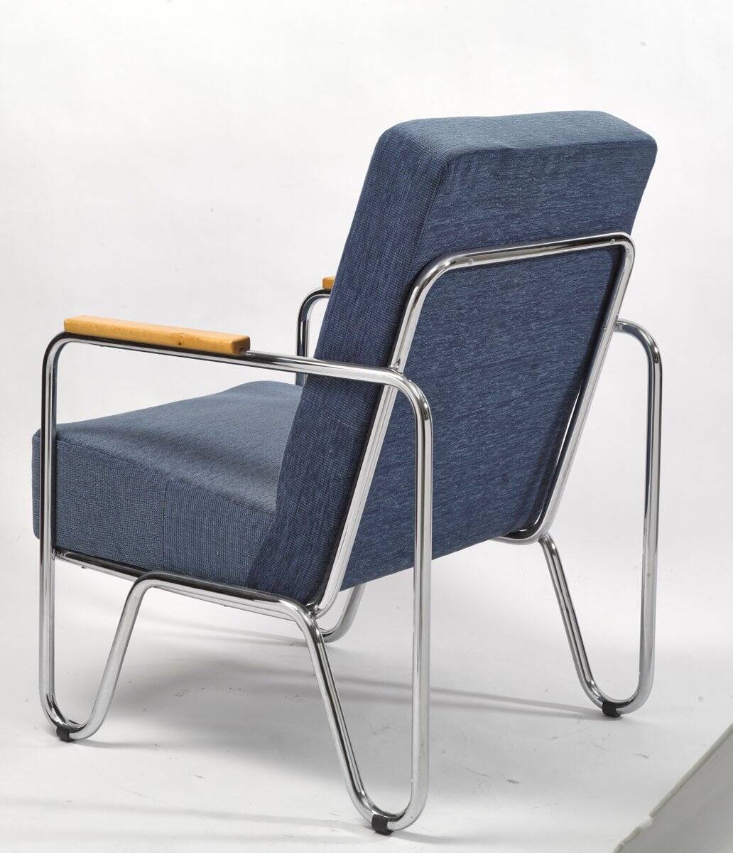Vaclav Blue Armchair by Kovonax for Slezak