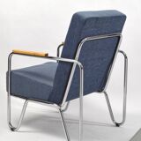 Vaclav Blue Armchair by Kovonax for Slezak