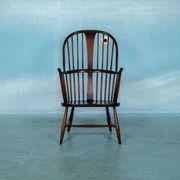 Ercol model 472 fireplace chair from the 1960s in beech.