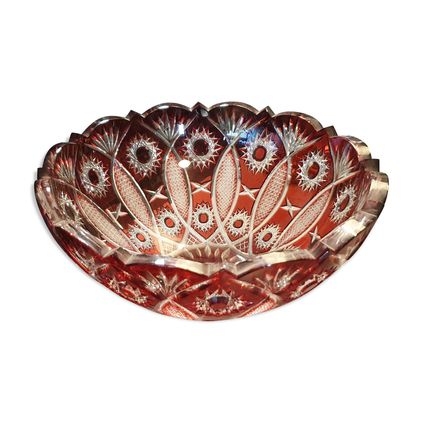 Colorful crystal bowl