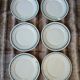 6 assiettes plates anciennes en Terre de fer