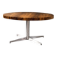 Vintage German Round Rosewood Coffee Table from Ilse Möbel, 1970s
