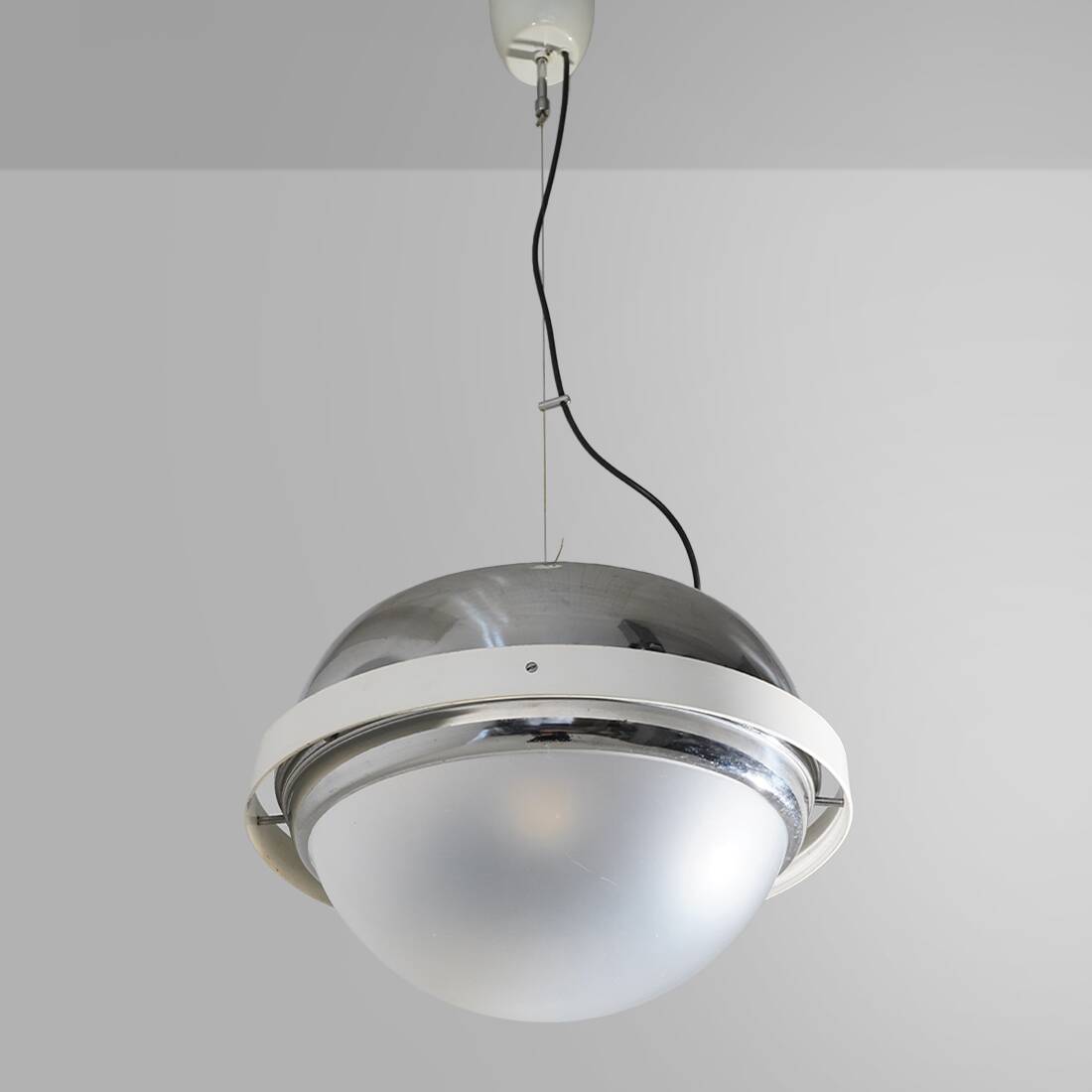 Chandelier chromé de l'ère spatiale, années 1970